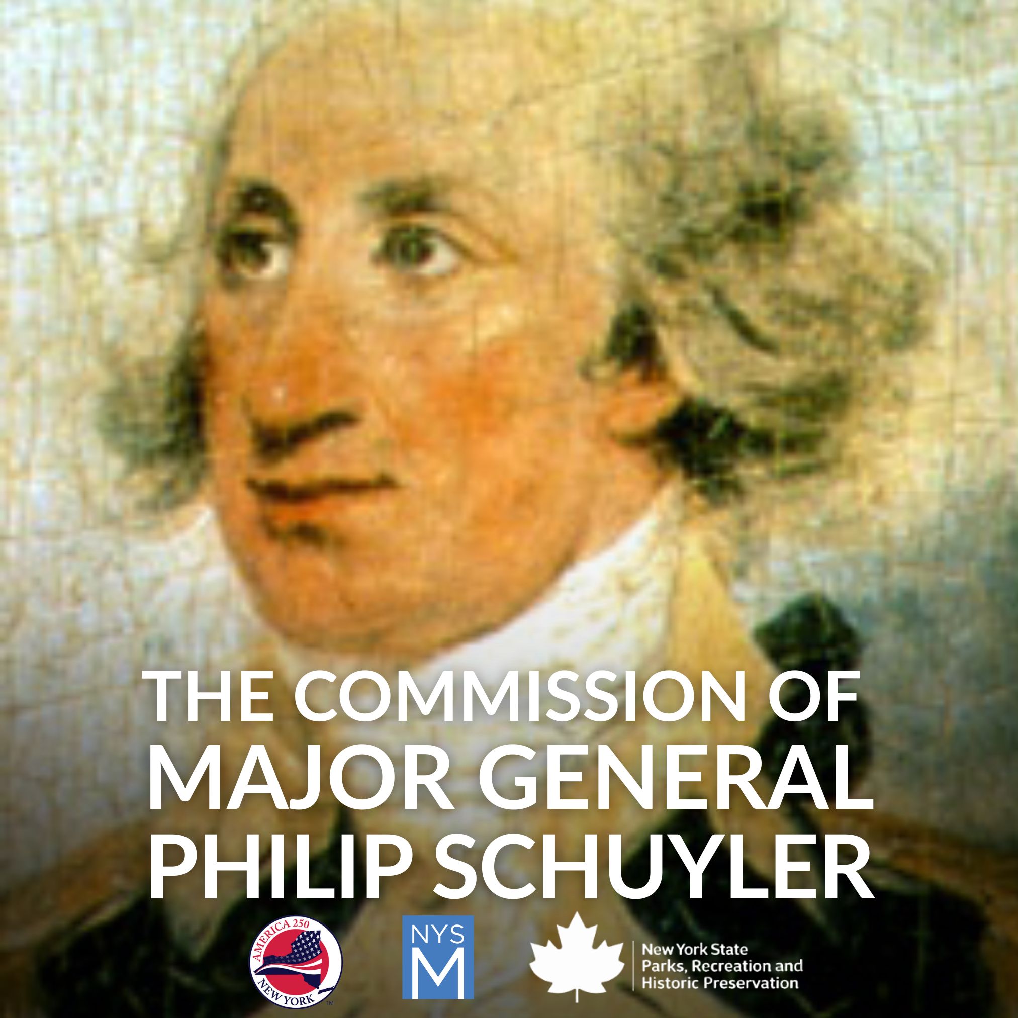 oil painting of a gray-haired man in 18th-Century uniform 