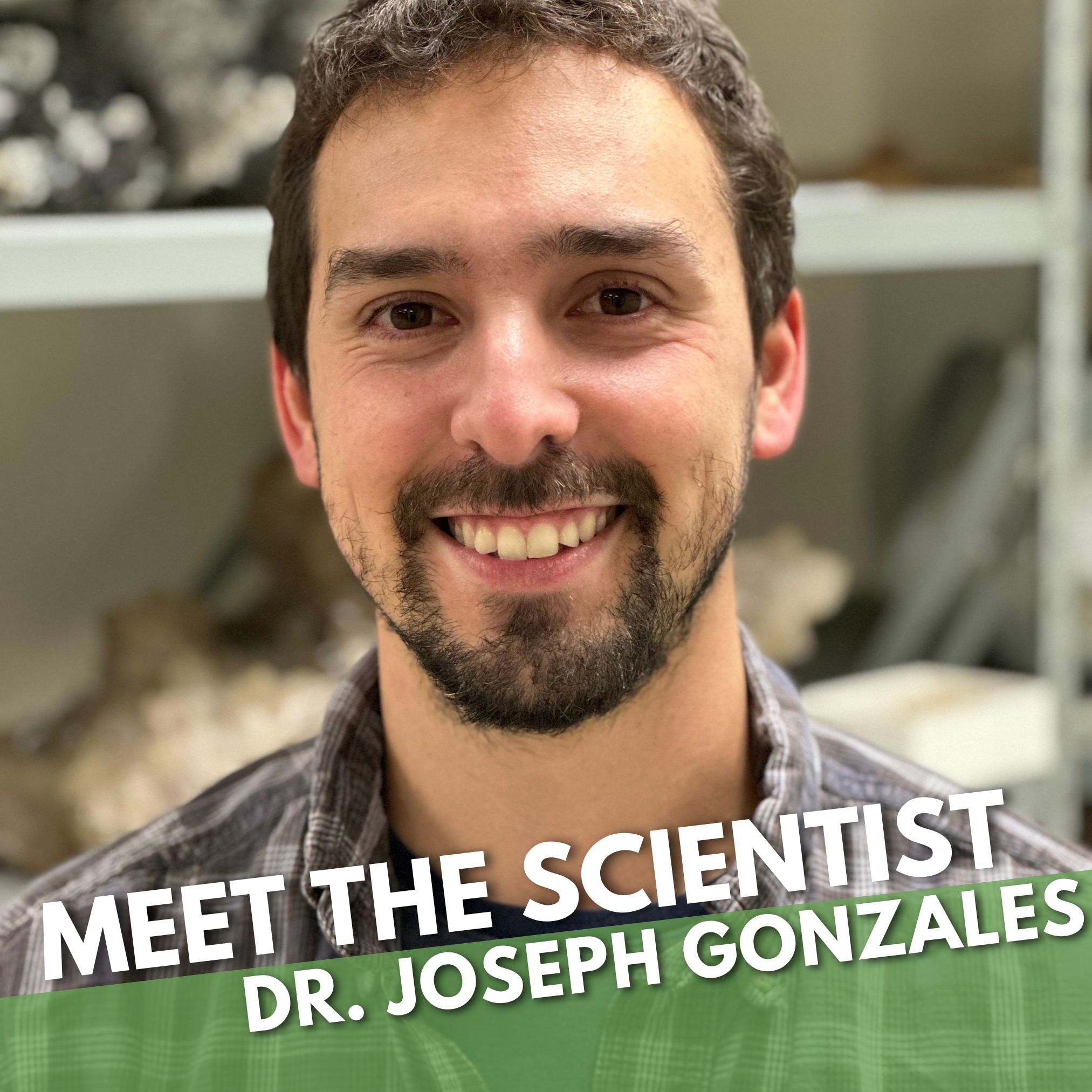 Title text and portrait photo of Jospeh Gonzalez