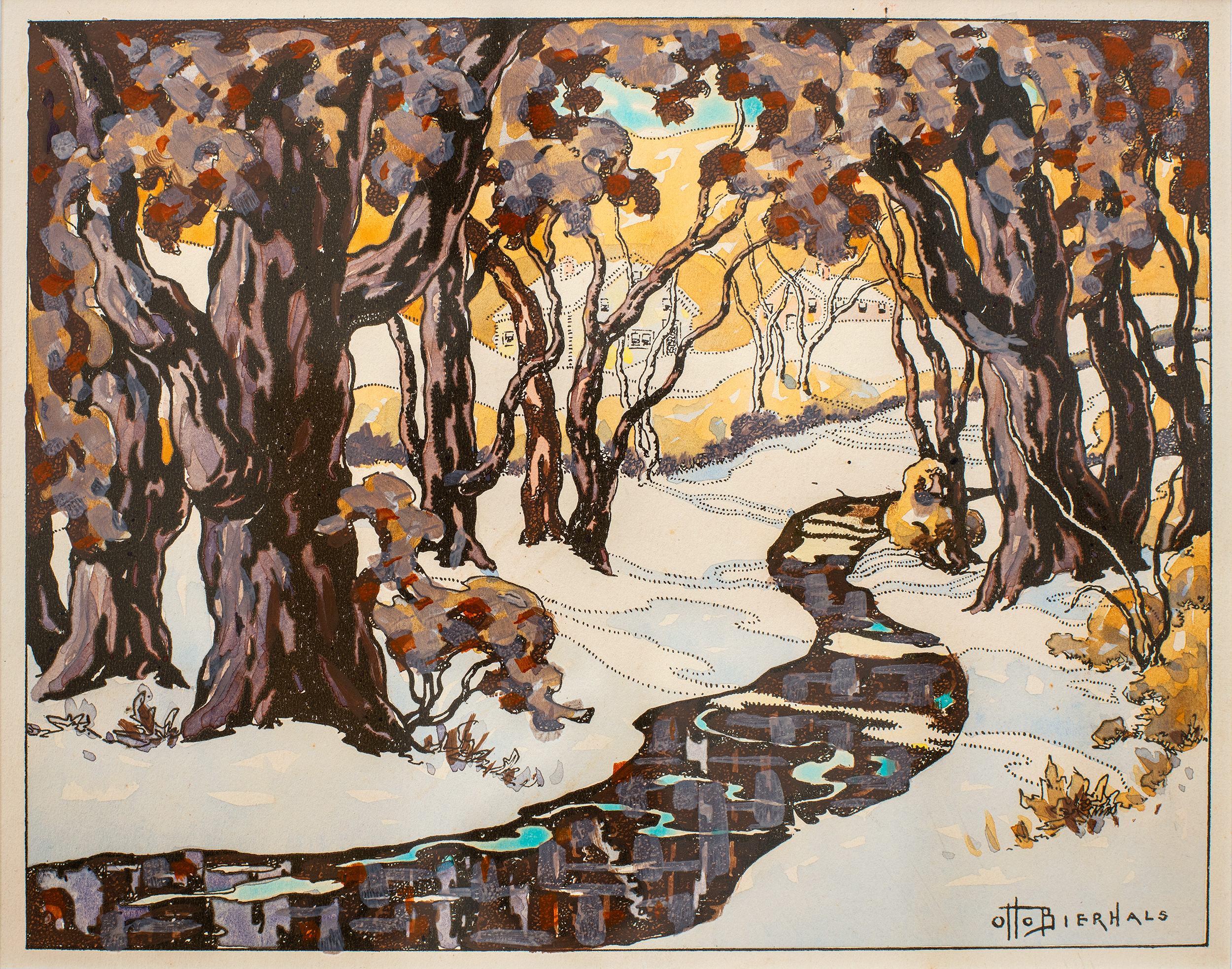 Path in the Woods by Otto Bierhals