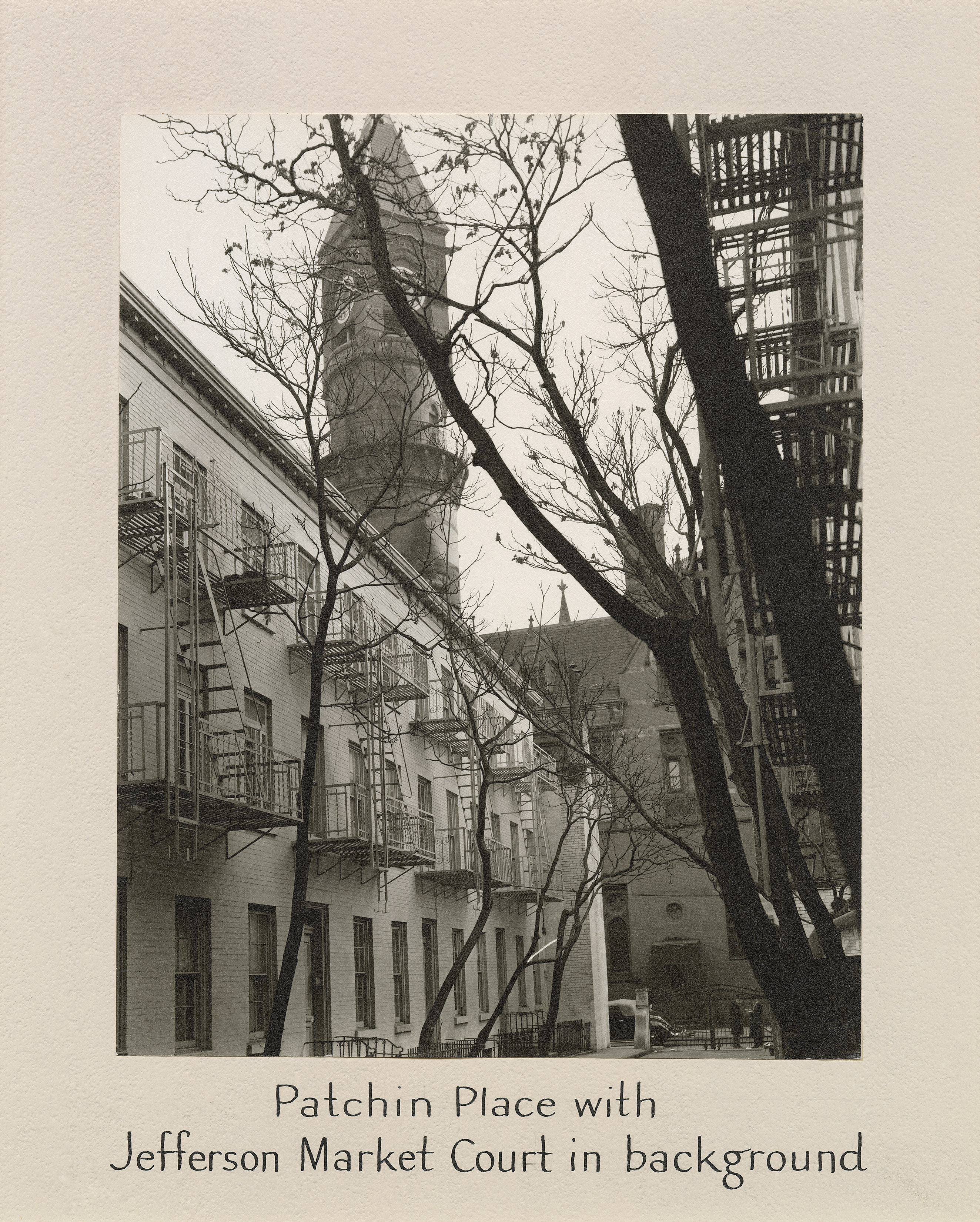 Patchin Place with Jefferson Market Court in Background