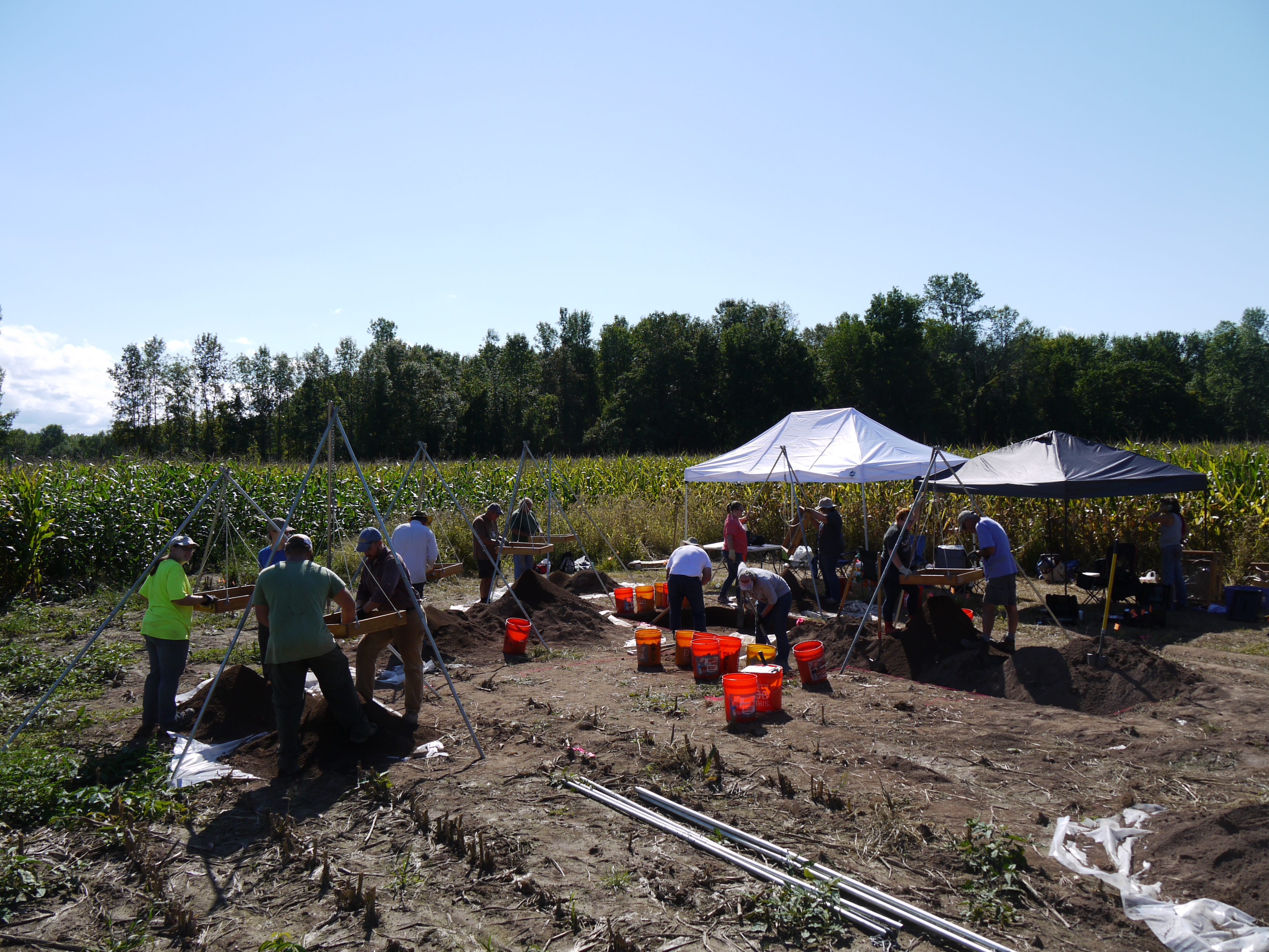 Block excavations at the OPS Site, September 13, 2018