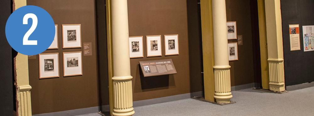 Gallery View of Photos arranged on a wall