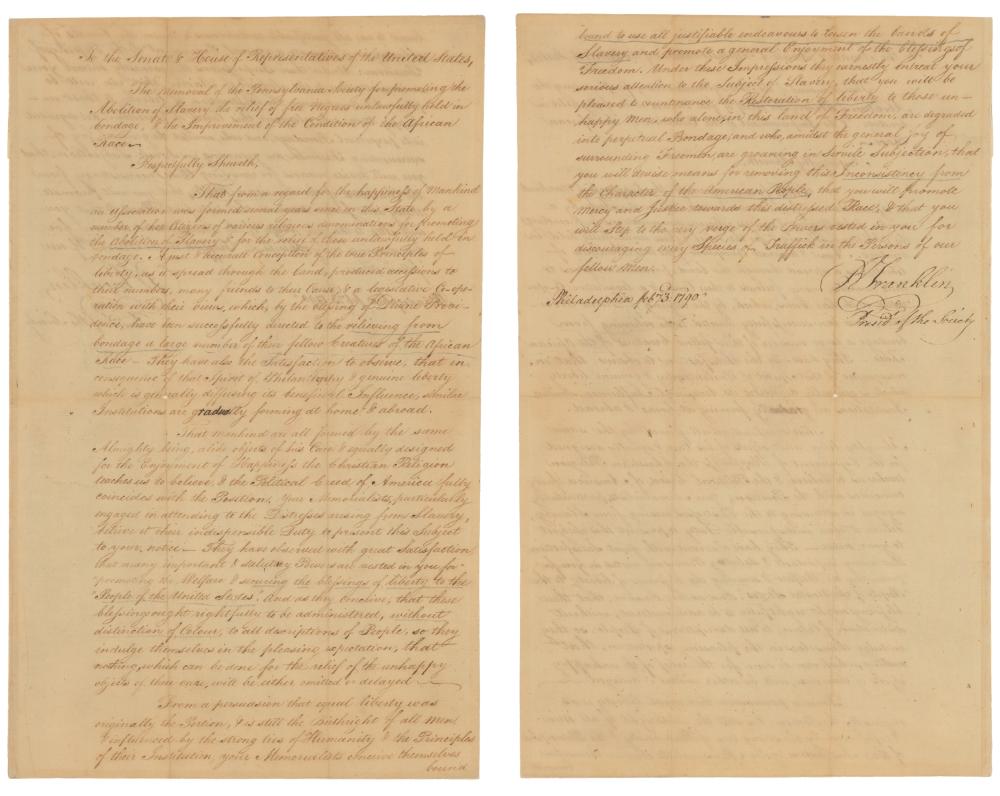 two aged sheets of paper with cursive handwriting
