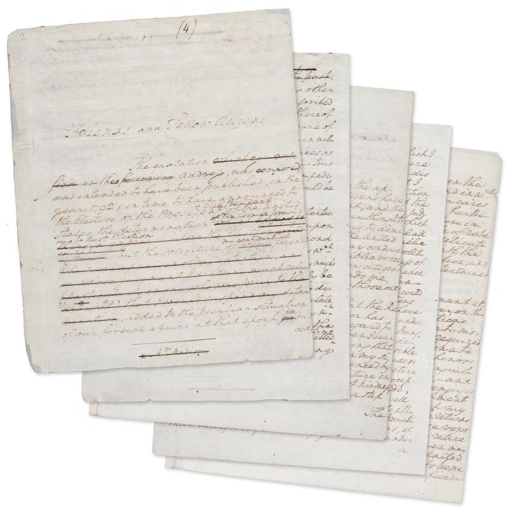 Five pages of an aged document with cursive handwriting