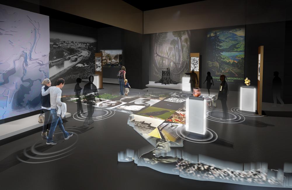 Rendered view of museum renovation proposal