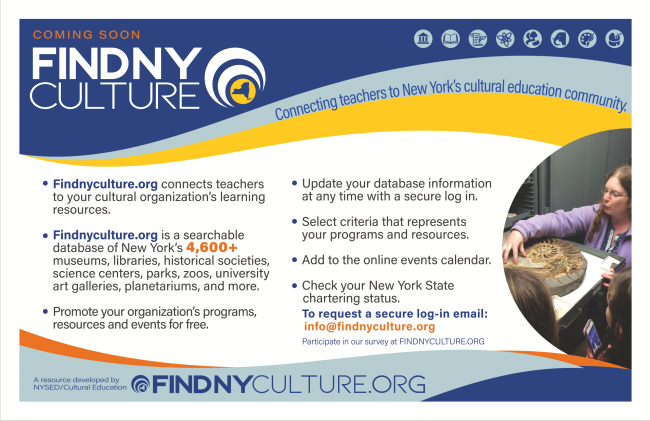 Findnyculture.org New York State Education Department’s Office of Cultural Education