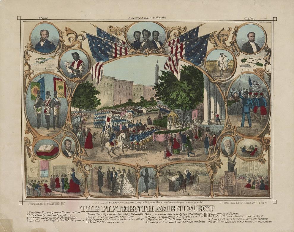 The Fifteenth amendment, 1870 by Thomas Kelly