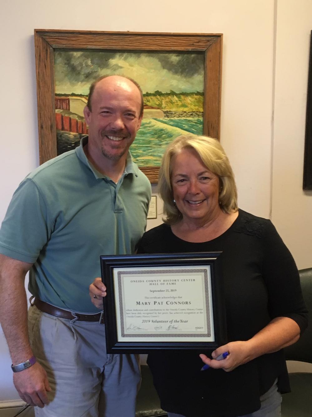 HISTORY CENTER ANNOUNCES 2019 VOLUNTEER OF THE YEAR MARY PAT CONNORS