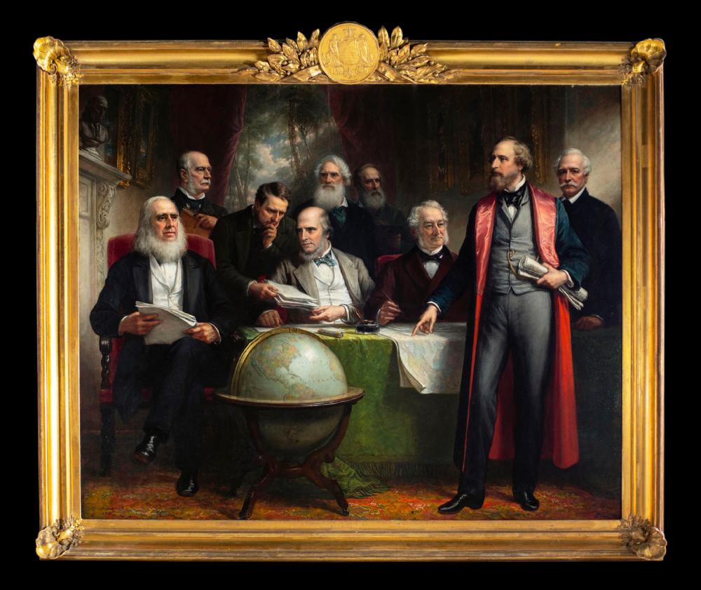 Daniel Huntington (1816–1906) The Atlantic Cable Projectors, 1895