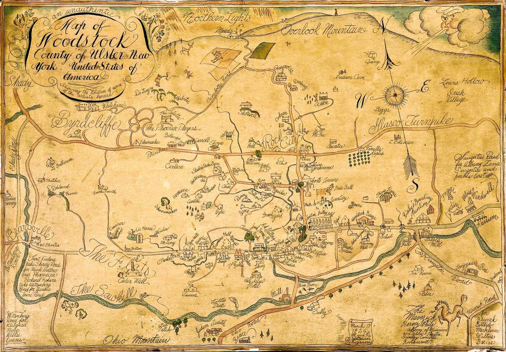 Map of Woodstock