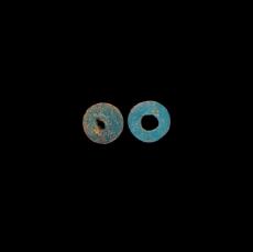 Blue glass beads, Ten Broeck Mansion, Albany, c. 1800