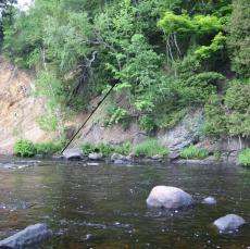 Gneisses against Ophiolite Slab