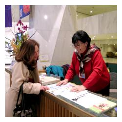 visitor services desk