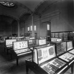 Display cases in the 1950s at the New York State Education Building