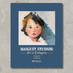 Cover of Margery Ryerson Catalog with her artwork depicting the portrait of a young child