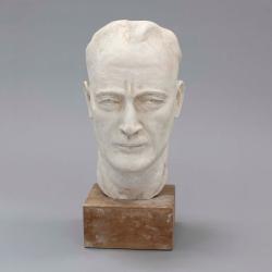 Plaster head of a man.
