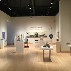 View of the exhibit, "Community and Continuity: Native American Art of New York" at the Samuel Dorsky Museum of Art, SUNY New Paltz