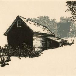 Frank Eckmair artwork of old barn
