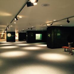 lighted exhibition space 