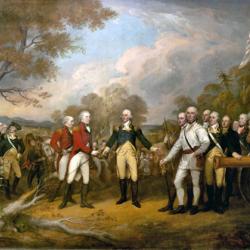 Surrender of General Burgoyne in Saratoga