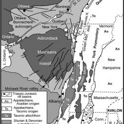 map of NY geologic structures
