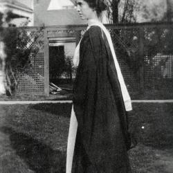 Winifred Goldring graduation from Wellesley College, Age 21, 1909