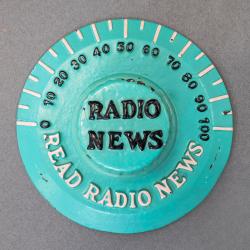 Radio News newspaper weight, 1920s