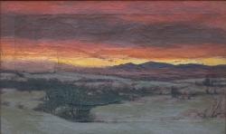 Jervis McEntee, Winter Sunset After a Storm