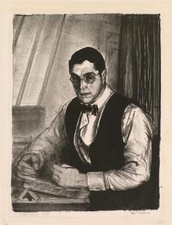 Eugene Speicher Drawing on a Stone by George Bellows, 1921
