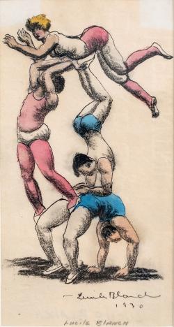Circus Acrobats by Lucile Blanch, 1930