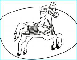 NYSM Coloring Page - Carousel (thumbnail)