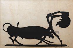 Bullfight Silhouettes by William Hunt Diederich