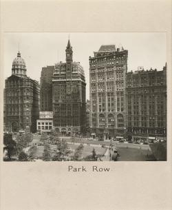 Park Row (City Hall Park, “Newspaper Row”)