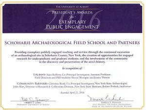 Archaeology Staff Receive Public Engagement Award