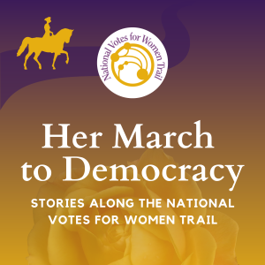 Her March to Democracy Logo