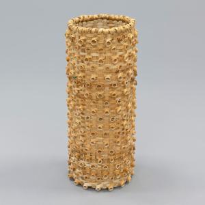 New Acquisition: Double Weave Basket by Artist Carrie Hill (Kanien’keha:ka, Akwesasne)