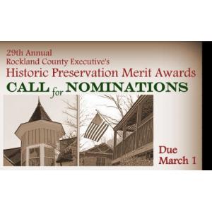 Call for Nominations: Rockland County Executive's Historic Preservation Merit Awards