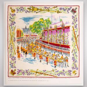 New Acquisition: Souvenir Handkerchief Designed by Marion Weeber 