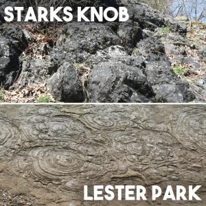 Starks Knob and Lester Park graphic