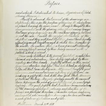 Mary Banning handwritten preface page two