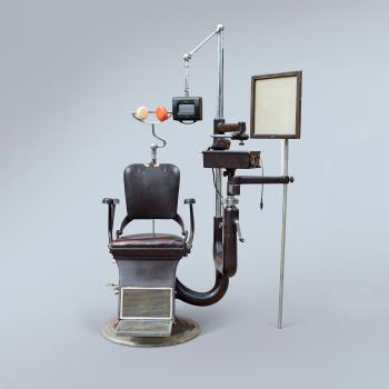 Vintage Ophthalmic chair and equipment