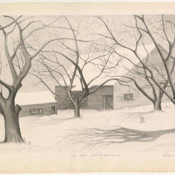 Old Risely Barn by Grant Arnold, 1936