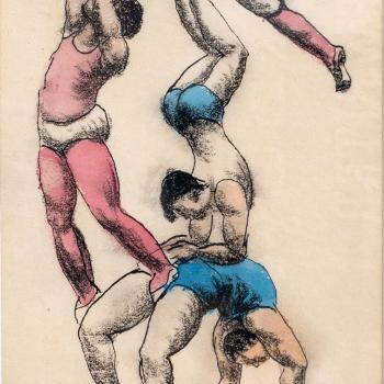 Circus Acrobats by Lucile Blanch, 1930