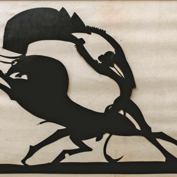 Bullfight Silhouettes by William Hunt Diederich