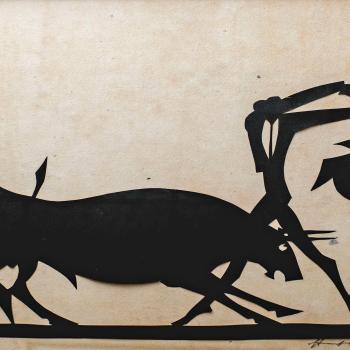 Bullfight Silhouettes by William Hunt Diederich