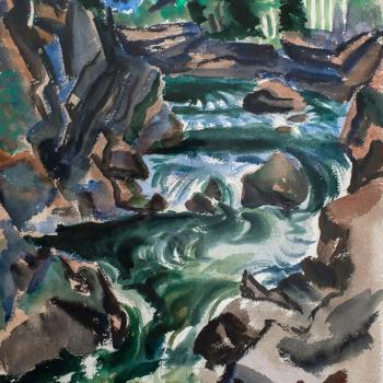 Mountain Stream by Ernest Fiene, 1938