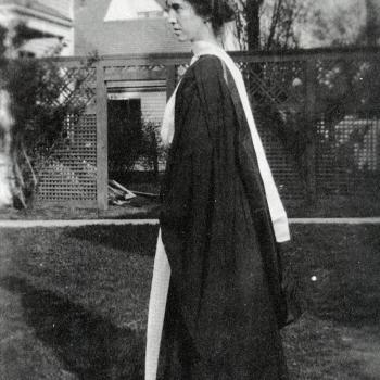 Winifred Goldring graduation from Wellesley College, Age 21, 1909