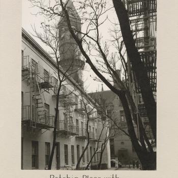 Patchin Place with Jefferson Market Court in Background