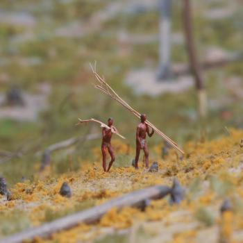 Haudenosaunee Village Model - Gathering Wood