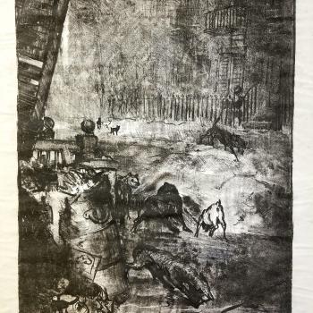 Hungry Dogs by George Bellows, 1916